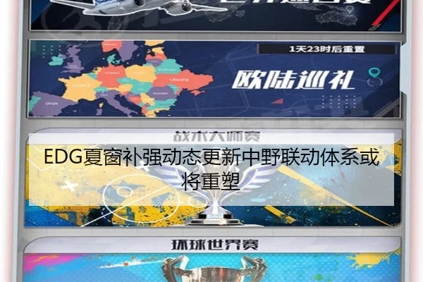 EDG夏窗补强动态更新中野联动体系或将重塑